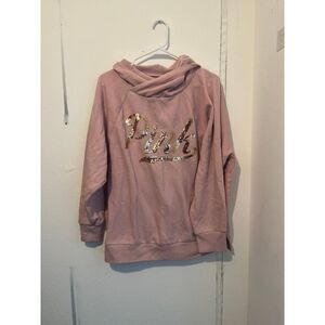 PINK bling hoodie‎